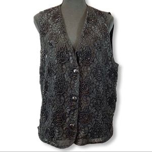 Carole Little | Vintage beaded vest
